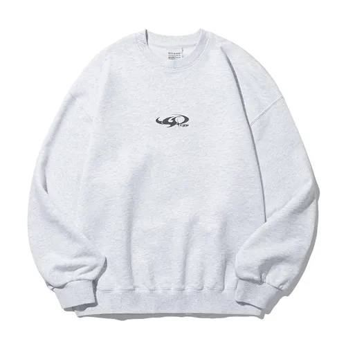 Code graphy  |Unisex Street Style Long Sleeves Logo Sweatshirts