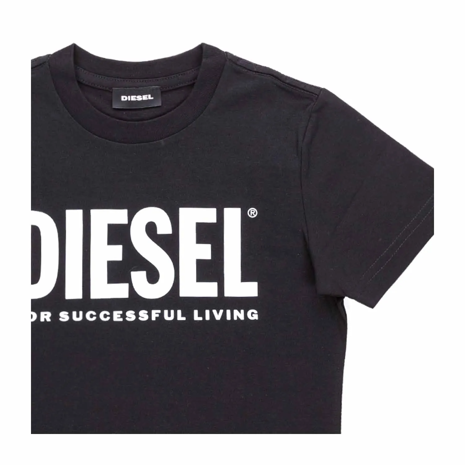 Diesel Baby Unisex Black T-Shirt With Logo