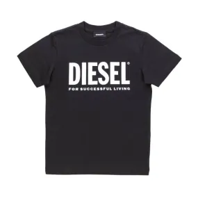 Diesel Baby Unisex Black T-Shirt With Logo