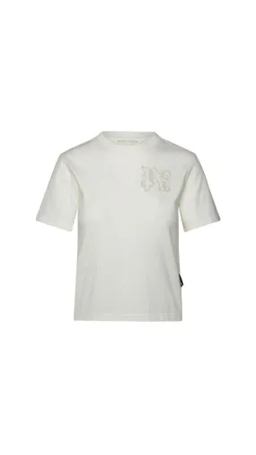 Embroidered Monogram T-shirt - White