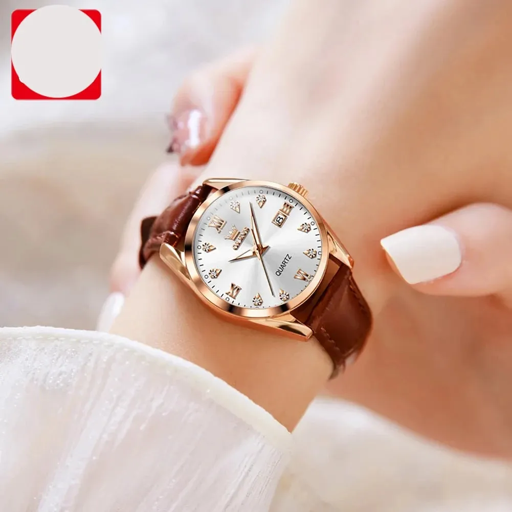 Fashion Elegant Ladies Watch Classics Leather Strap