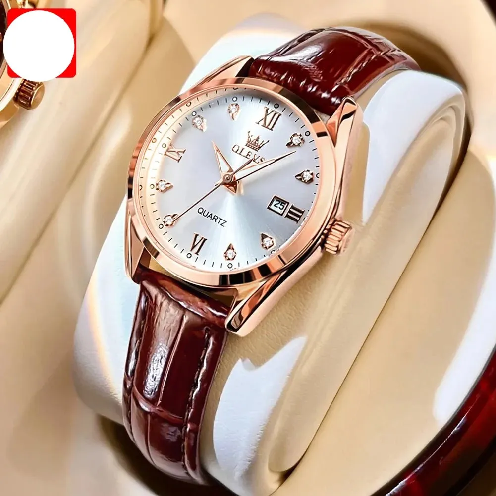 Fashion Elegant Ladies Watch Classics Leather Strap