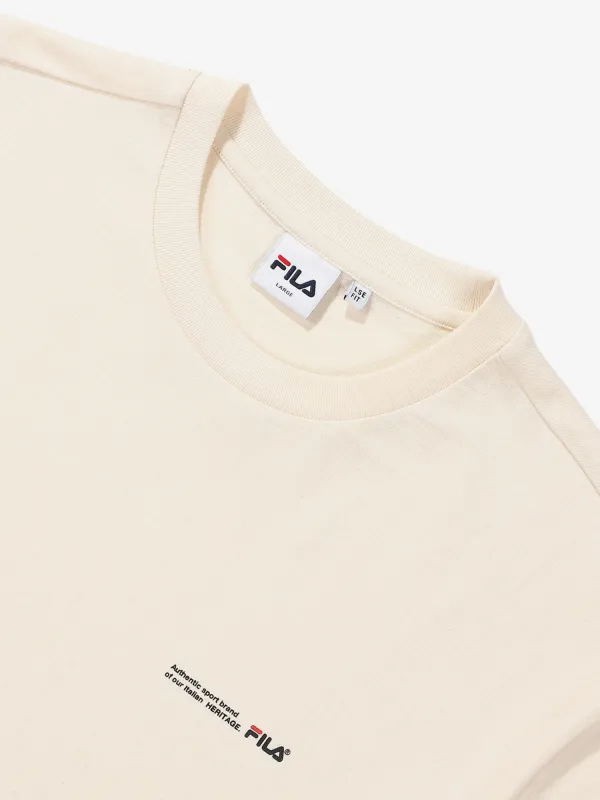 FILA  |Unisex Street Style Plain Cotton Short Sleeves