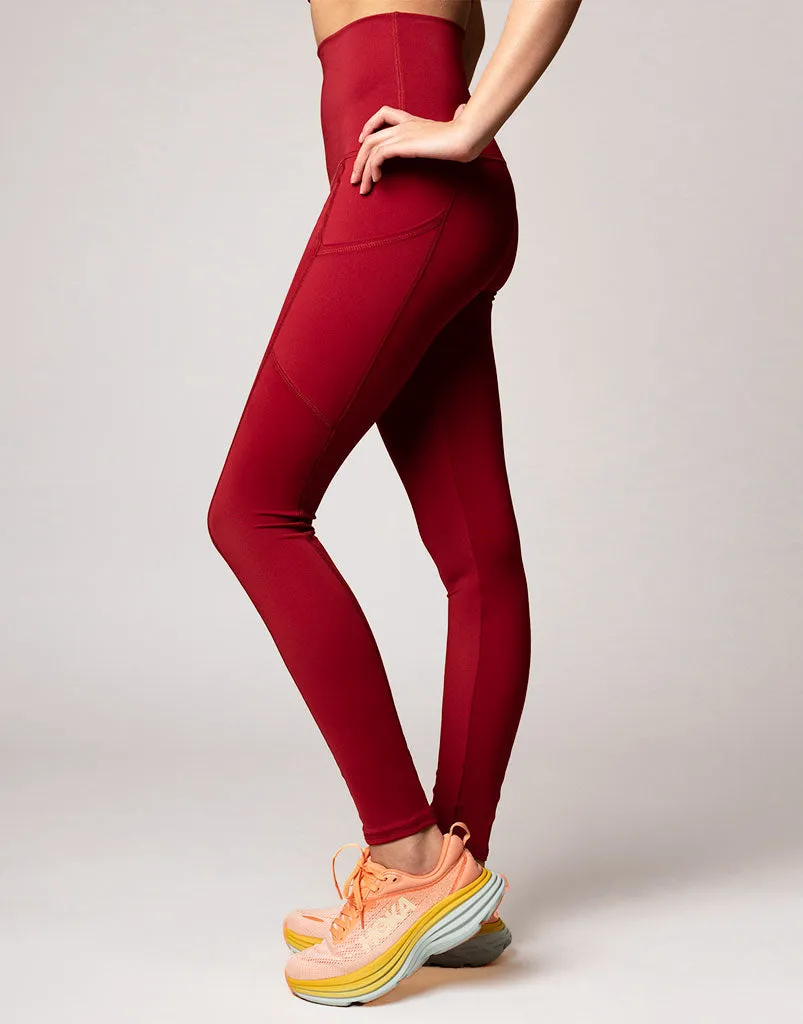 Freestyle Pocket Legging Cranberry