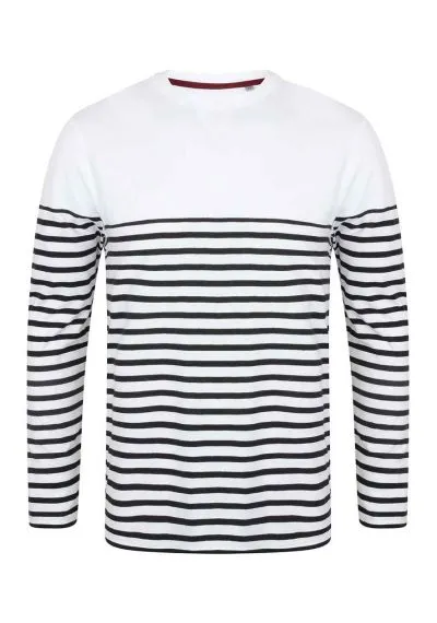 Front Row Unisex Long Sleeve Breton Striped T-Shirt