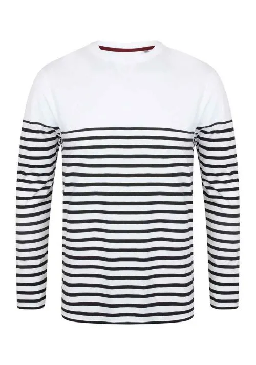 Front Row Unisex Long Sleeve Breton Striped T-Shirt