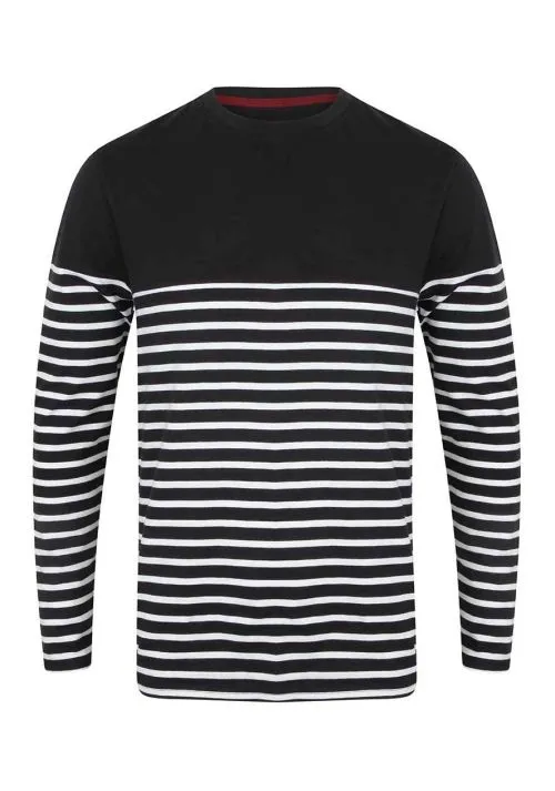 Front Row Unisex Long Sleeve Breton Striped T-Shirt