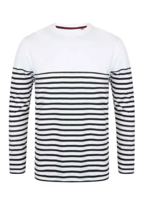 Front Row Unisex Long Sleeve Breton Striped T-Shirt