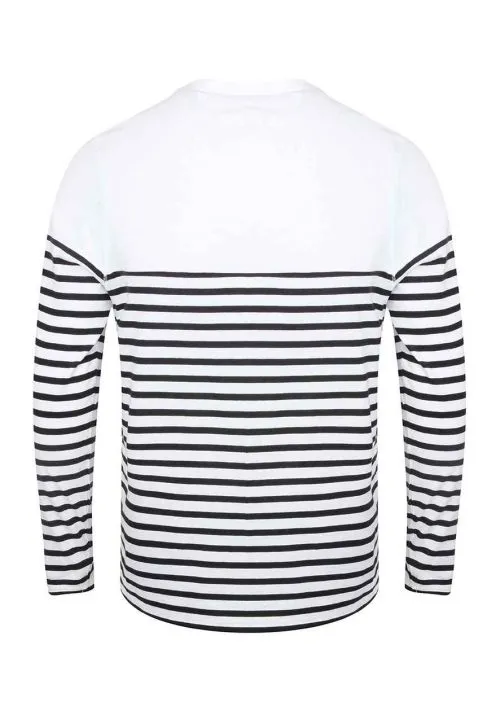 Front Row Unisex Long Sleeve Breton Striped T-Shirt