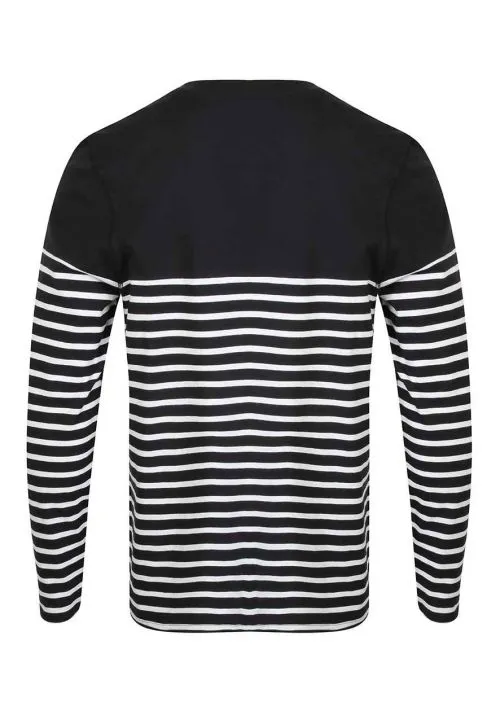 Front Row Unisex Long Sleeve Breton Striped T-Shirt