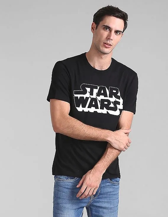 GAP Men Black Short Sleeve Star Wars Graphic Tee