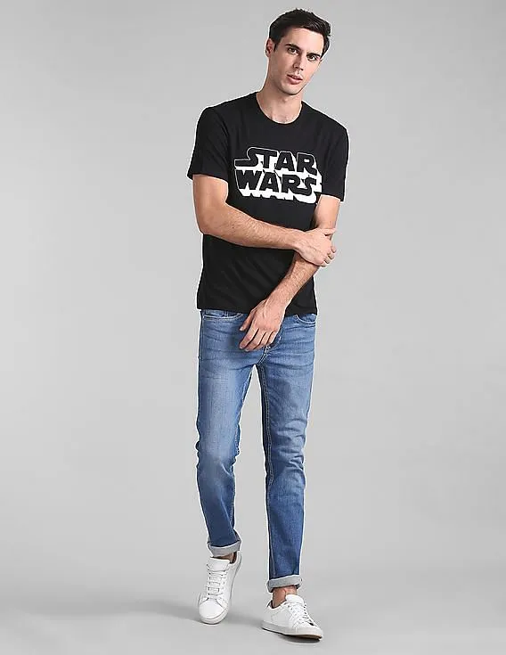 GAP Men Black Short Sleeve Star Wars Graphic Tee