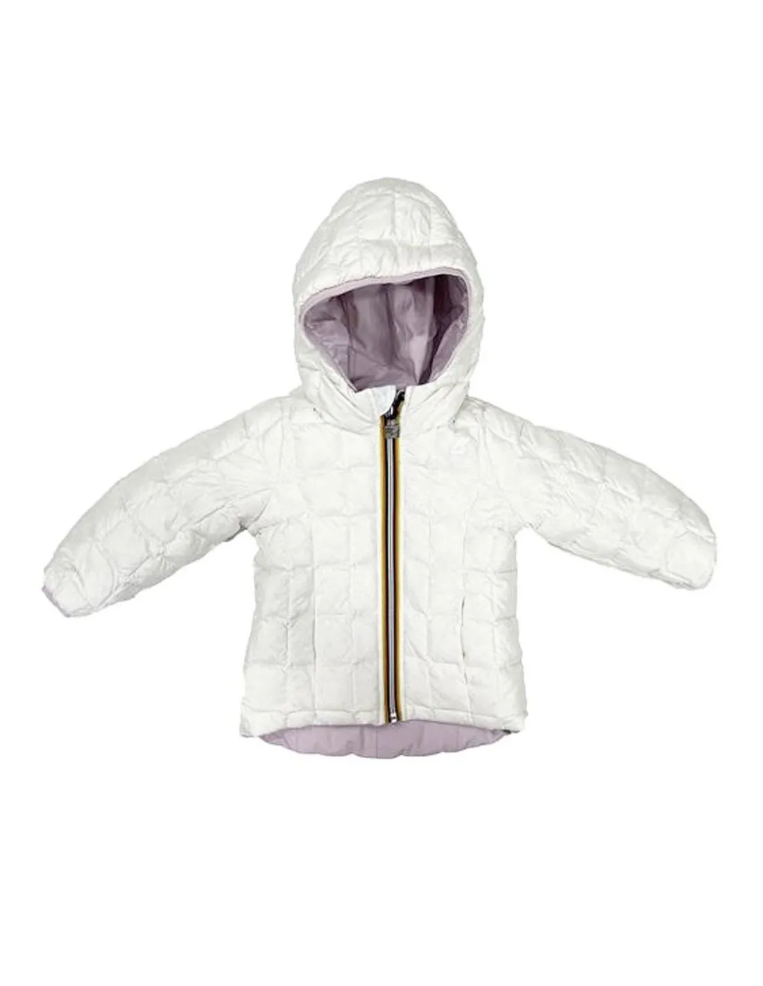 Giubbino K-way bimba K8126LW Lily thermo reversible rosa bianco