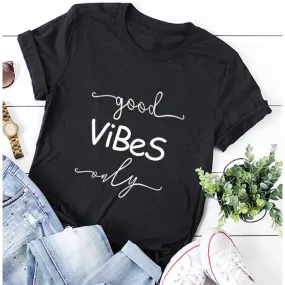 Good Vibes print T-shirt