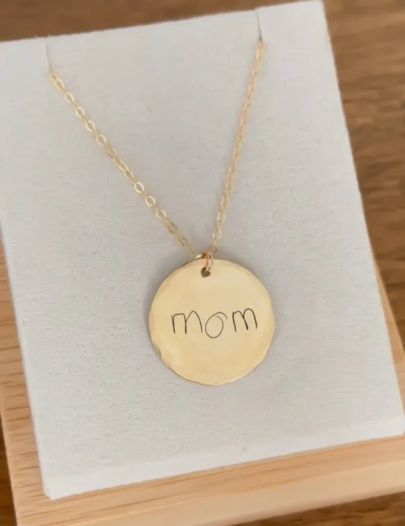 Handwritten Engraved Jewelry