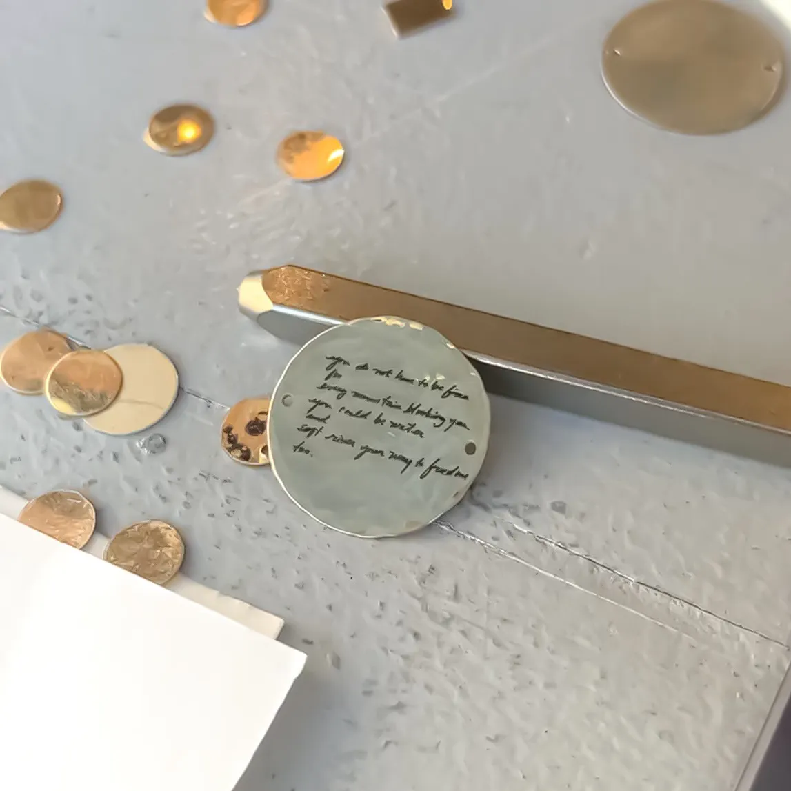 Handwritten Engraved Jewelry