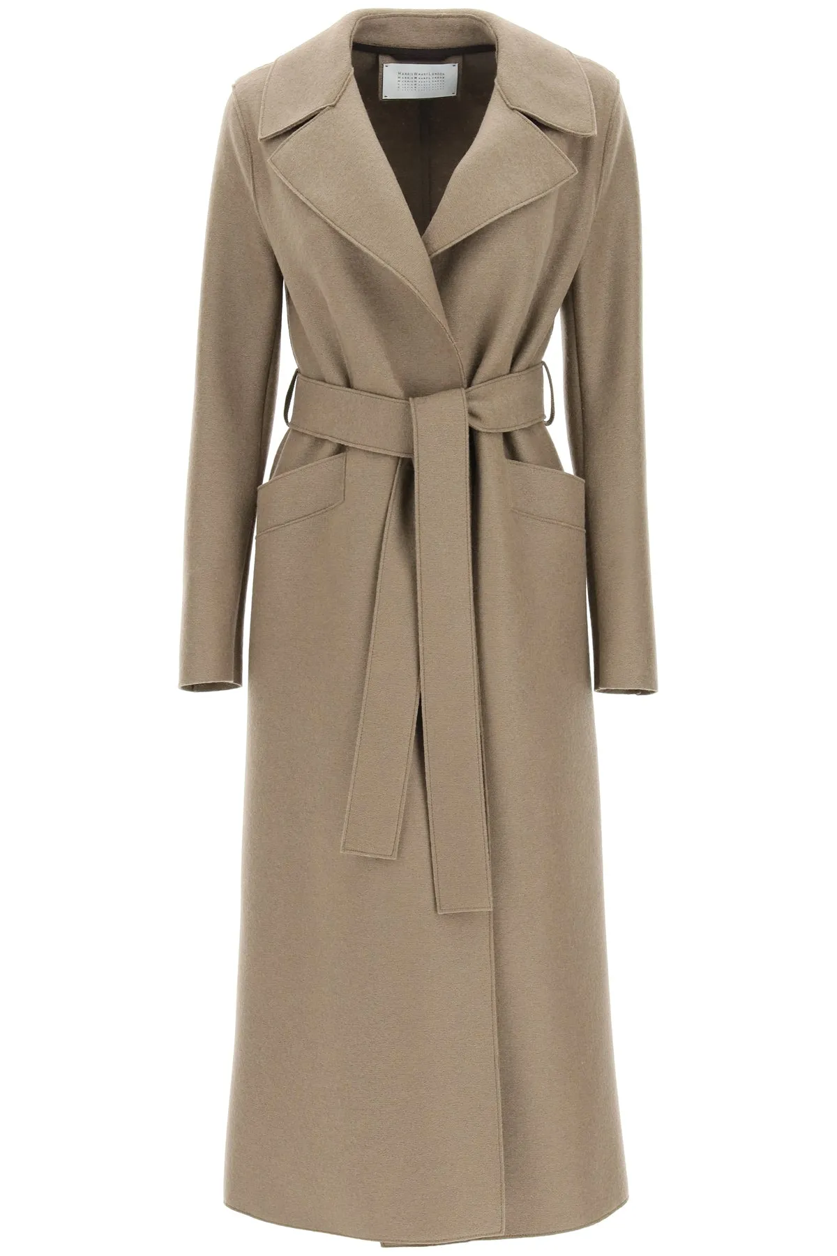 HARRIS WHARF LONDON long pressed wool coat