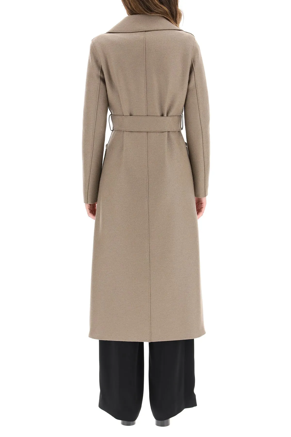 HARRIS WHARF LONDON long pressed wool coat