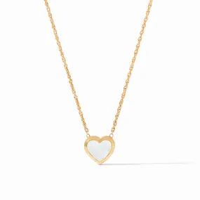 Heart Delicate Necklace Gold Mother of Pearl by Julie Vos