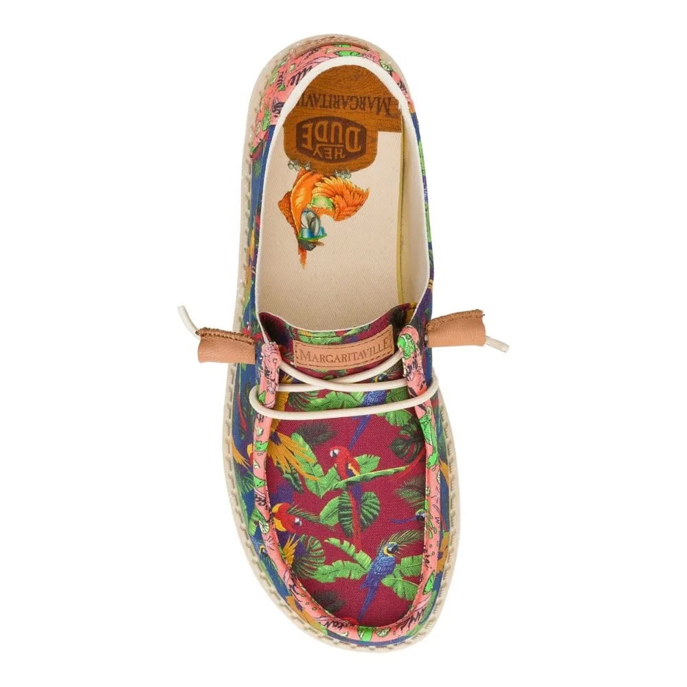 HEYDUDE  WOMENS WENDY MARGARITAVILLE SLIP ON SNEAKER