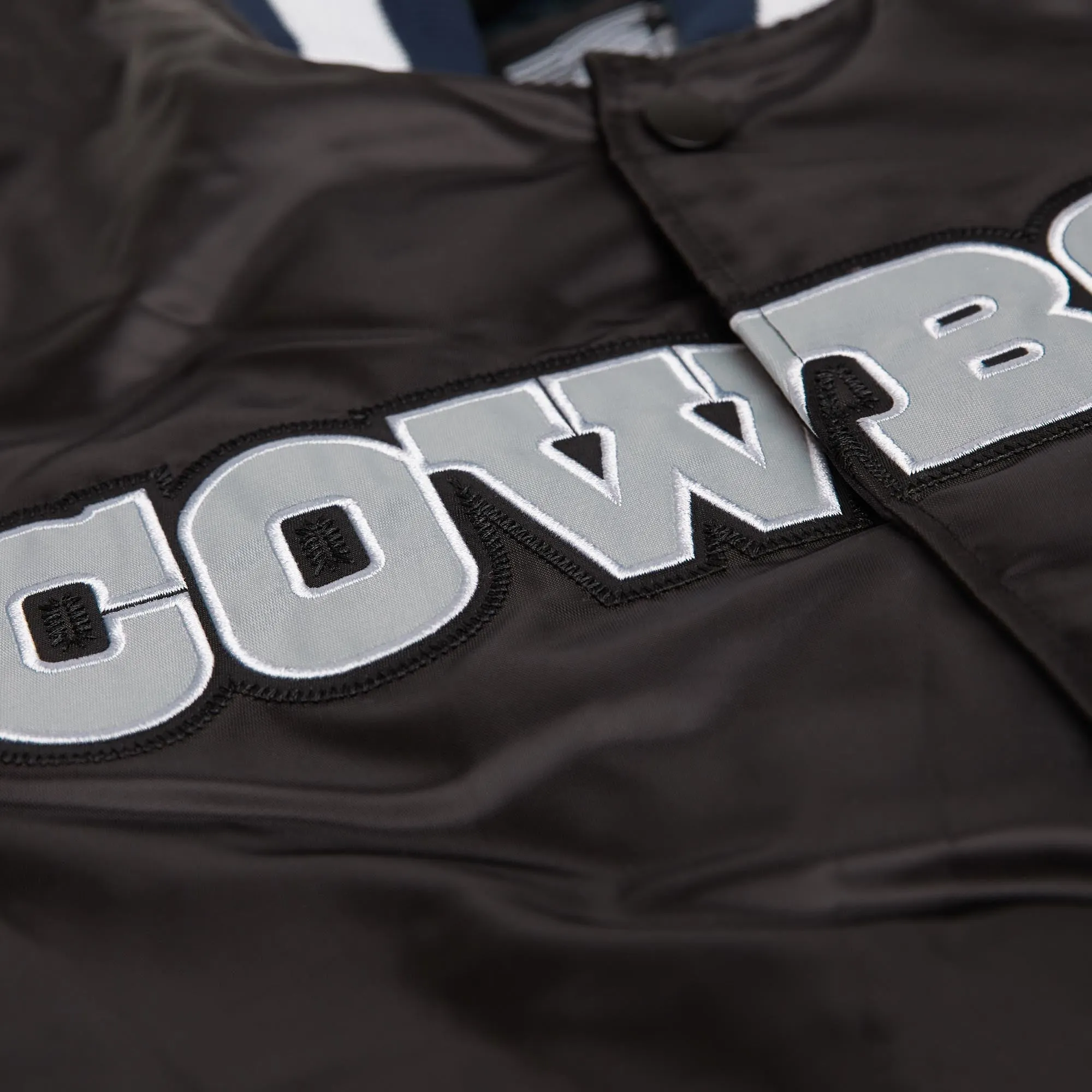 HOMAGE x Starter Cowboys Blackout Satin Jacket