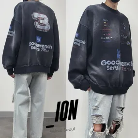 IONSEOUL  |Unisex Street Style Cotton Oversized Long Sleeve T-shirt