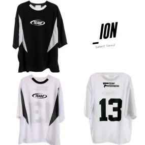 IONSEOUL  |Unisex Street Style Long Sleeve T-shirt Logo T-Shirts