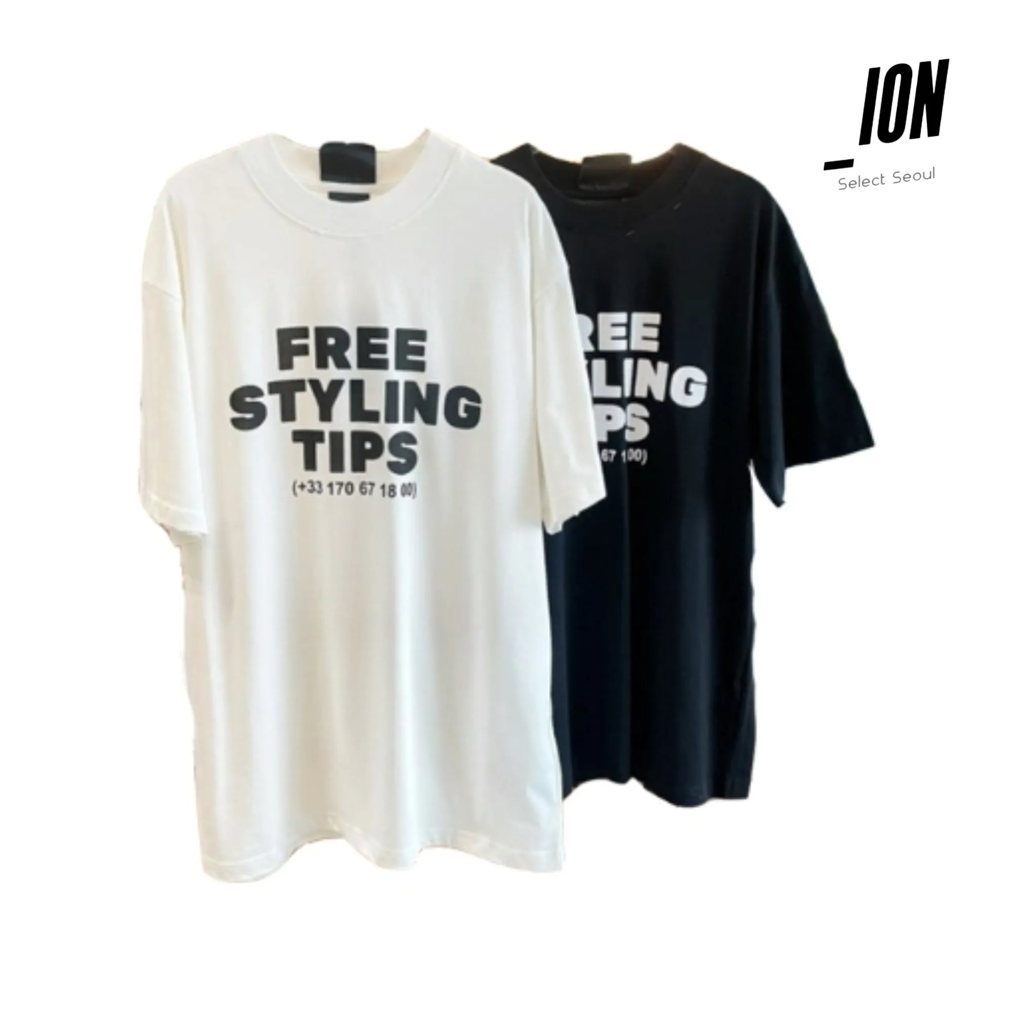 IONSEOUL  |Unisex Street Style Short Sleeves Oversized