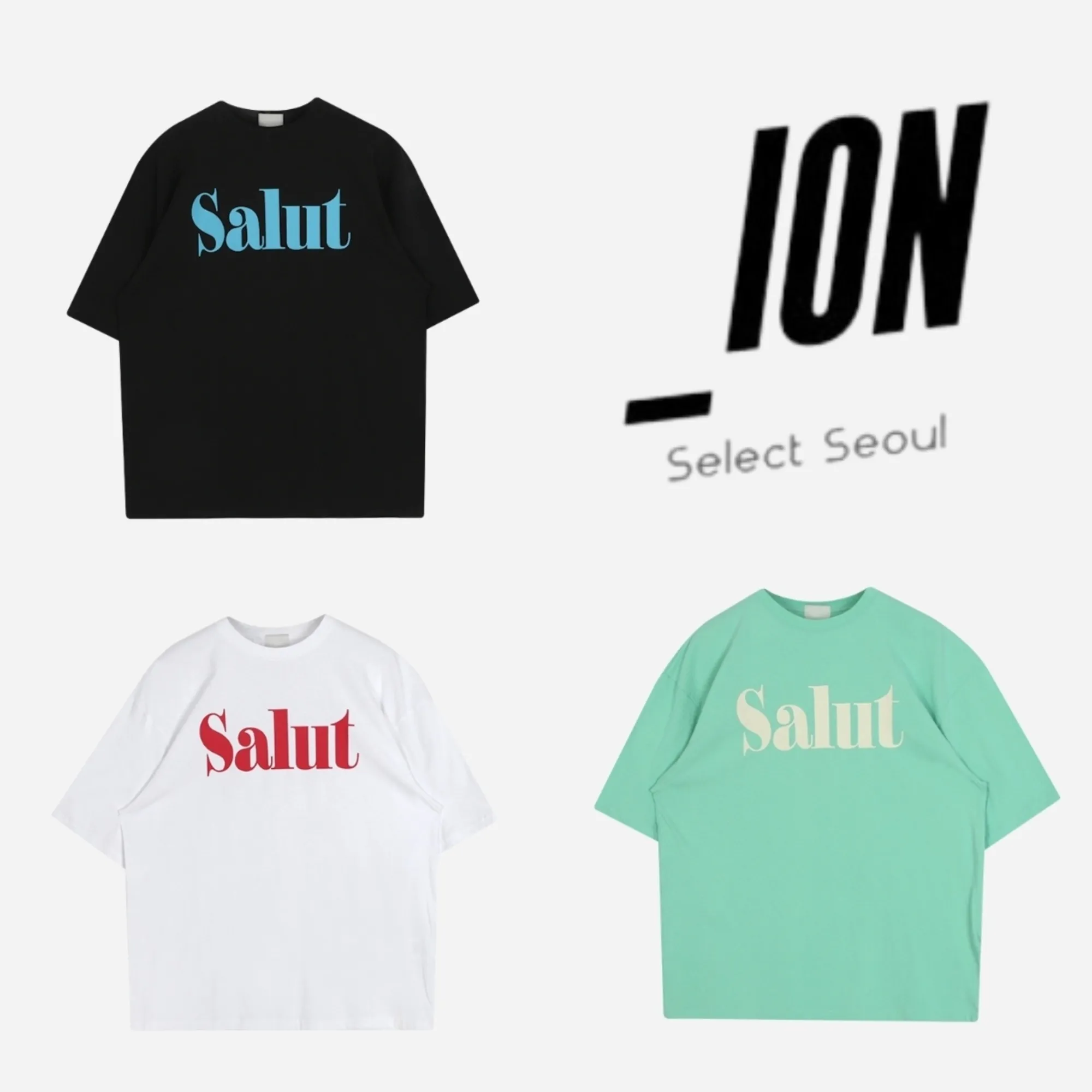 IONSEOUL  |Unisex Street Style U-Neck Cotton Short Sleeves