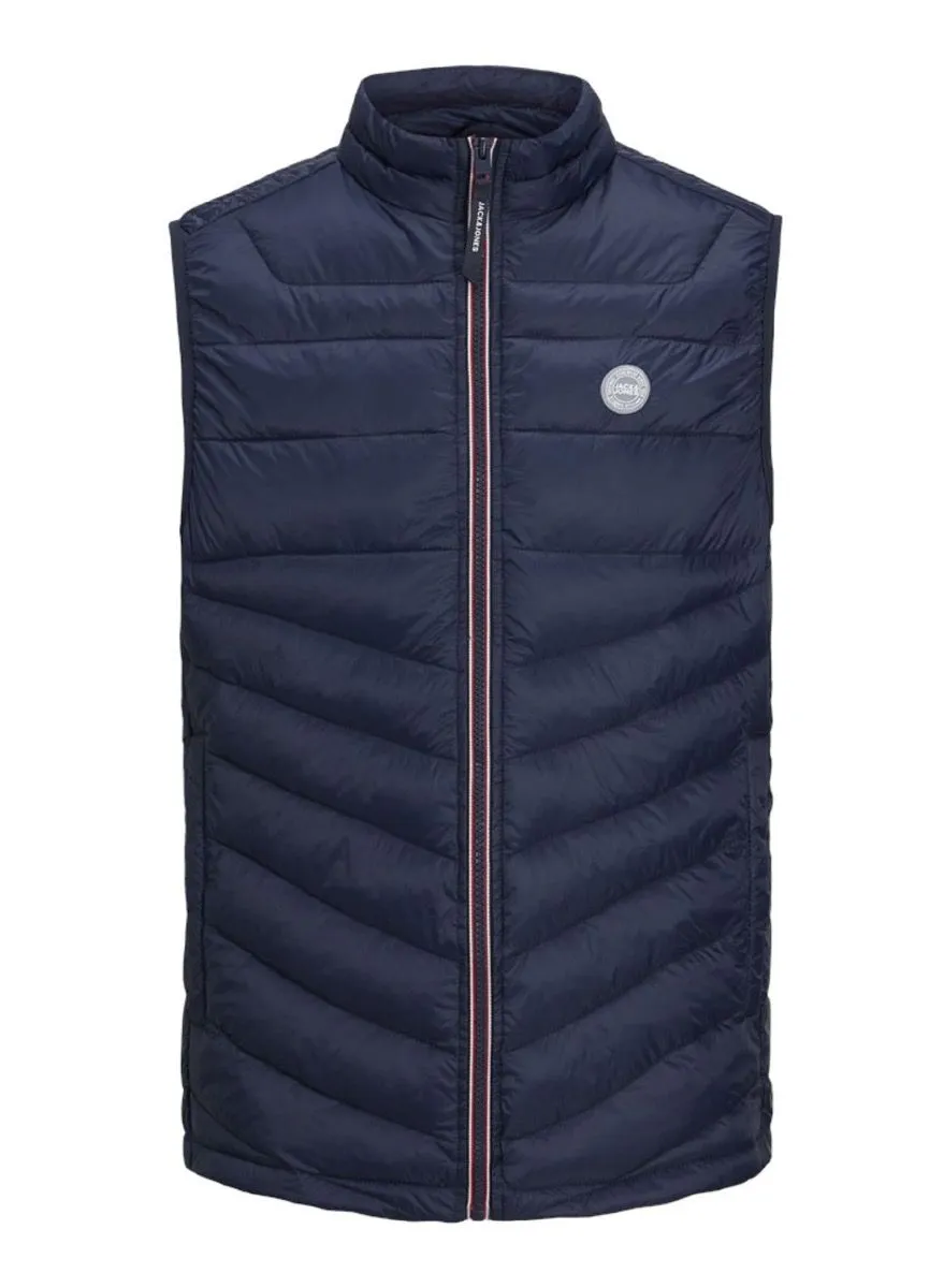 Jack & Jones Hero Puffer Bodywarmer Gilet Navy Blazer