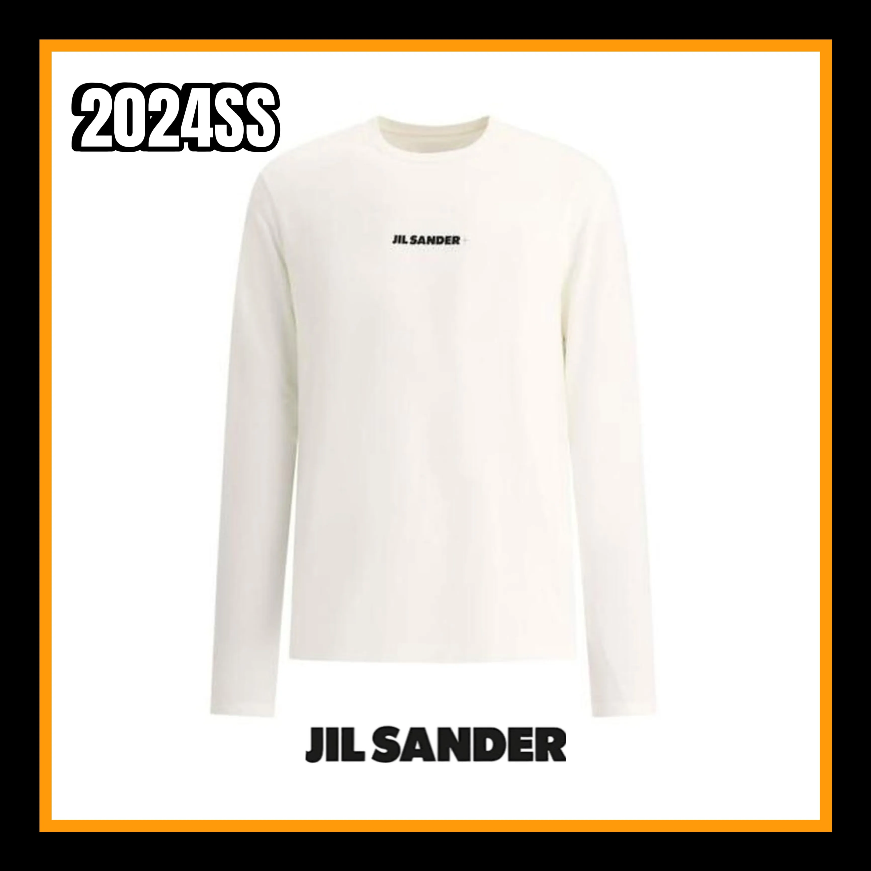 Jil Sander  |Unisex Cotton Long Sleeve T-shirt Logo Designers T-Shirts