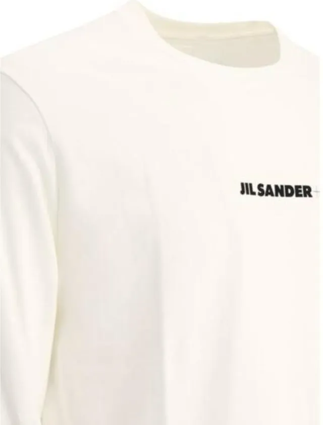 Jil Sander  |Unisex Cotton Long Sleeve T-shirt Logo Designers T-Shirts