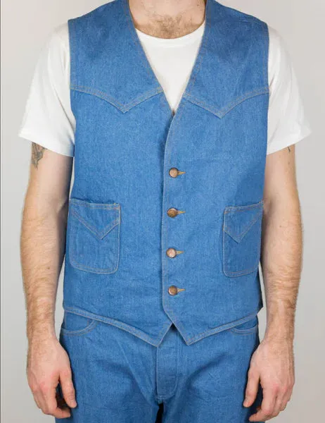 Left Field NYC 14OZ Mt. Vernon Mills Rodeo Western Vest (Excluded From All Discount Codes)