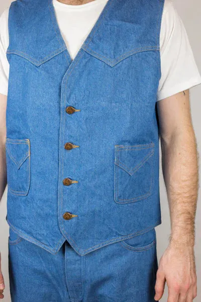 Left Field NYC 14OZ Mt. Vernon Mills Rodeo Western Vest (Excluded From All Discount Codes)