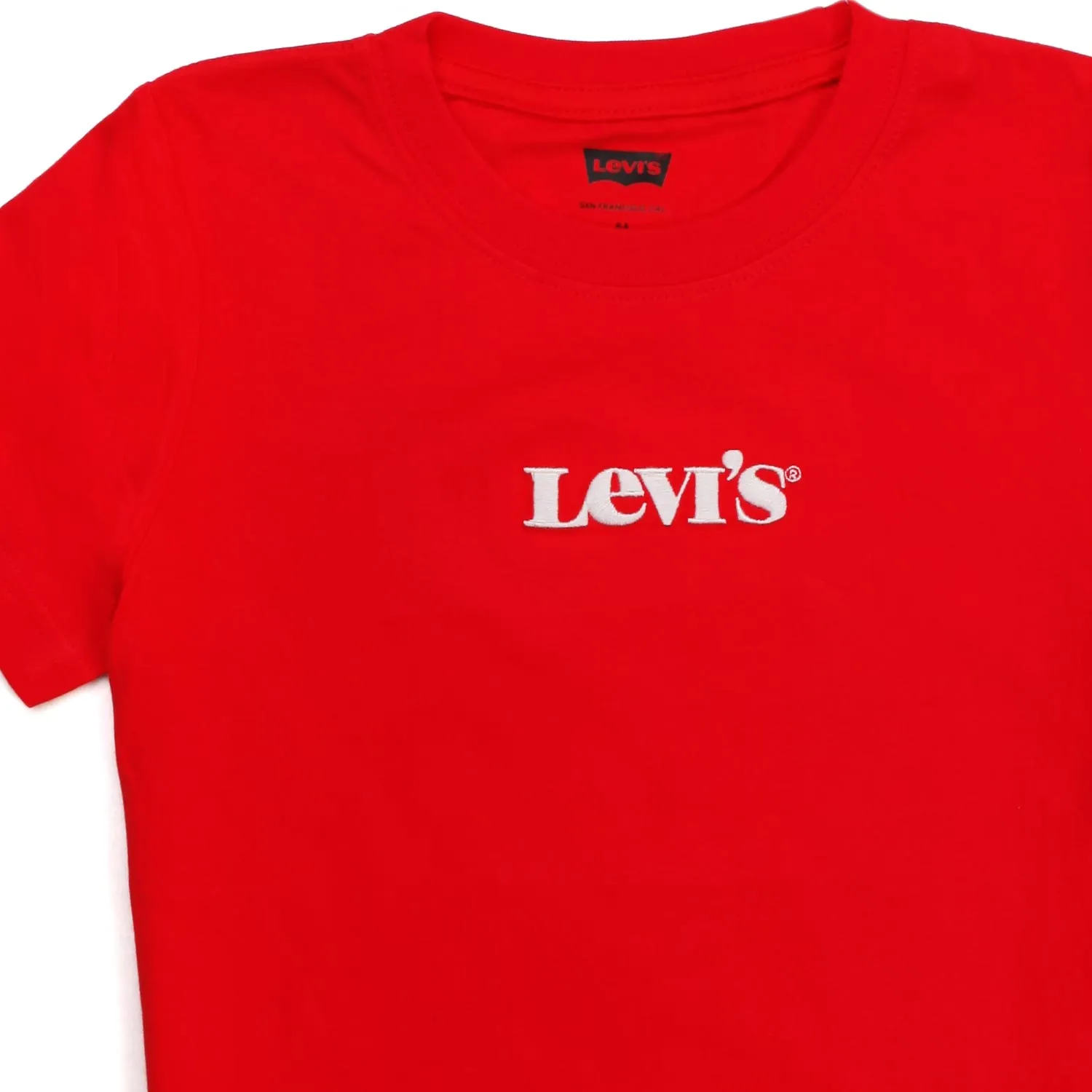 Levi's Red Unisex T-Shirt For Teenagers