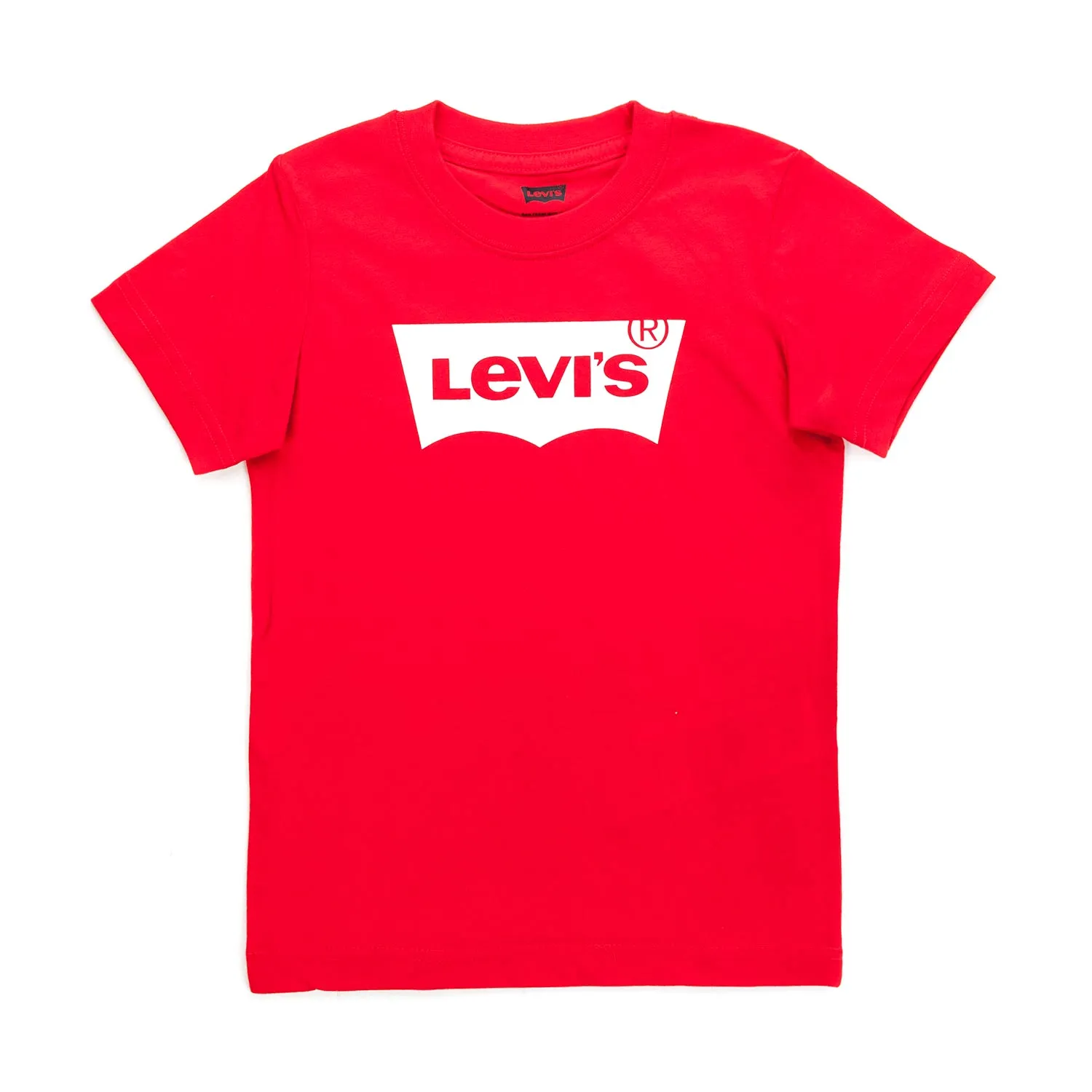 Levi's Unisex Red T-Shirt With White Logo For Children