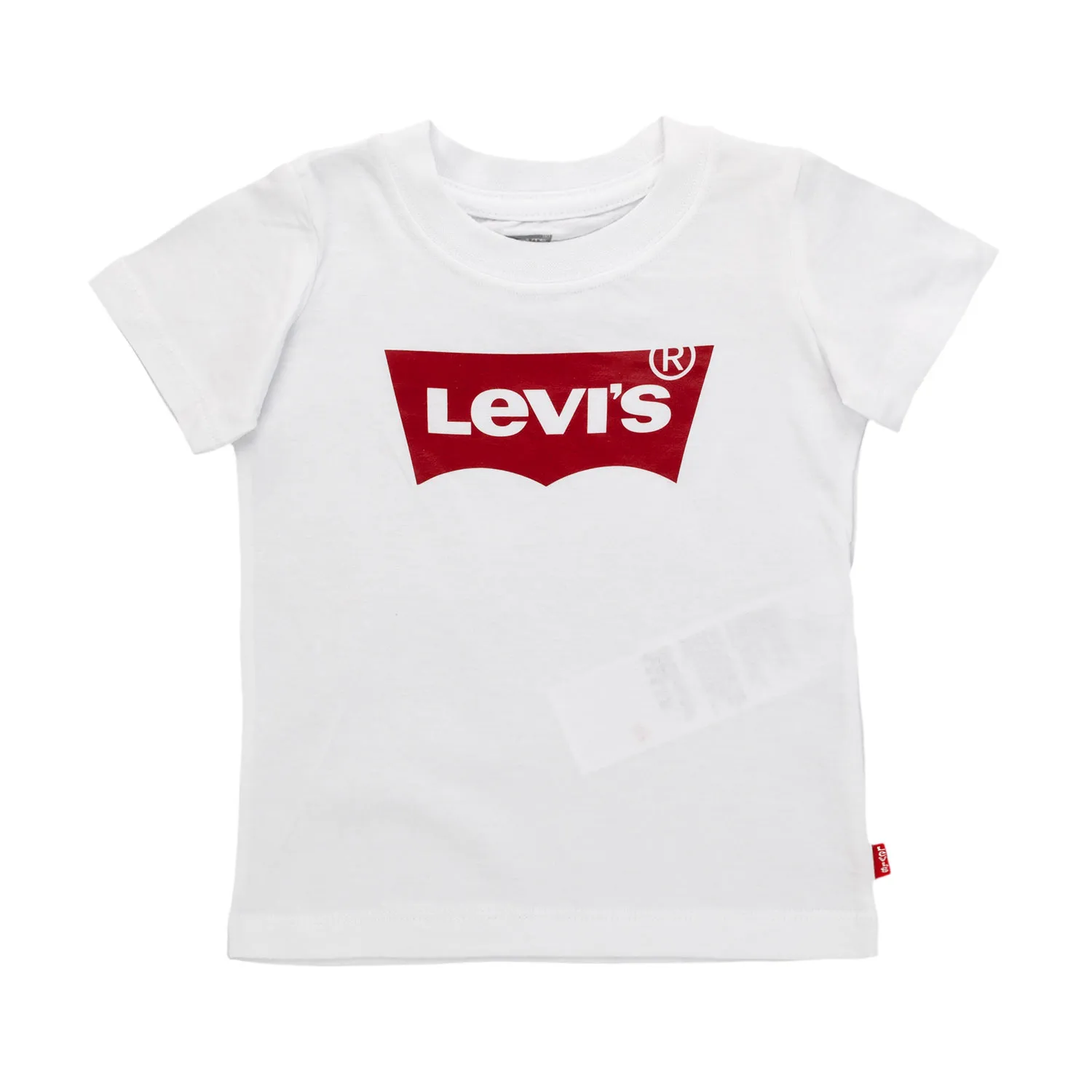 Levi's Unisex White T-Shirt With Red Logo For Baby