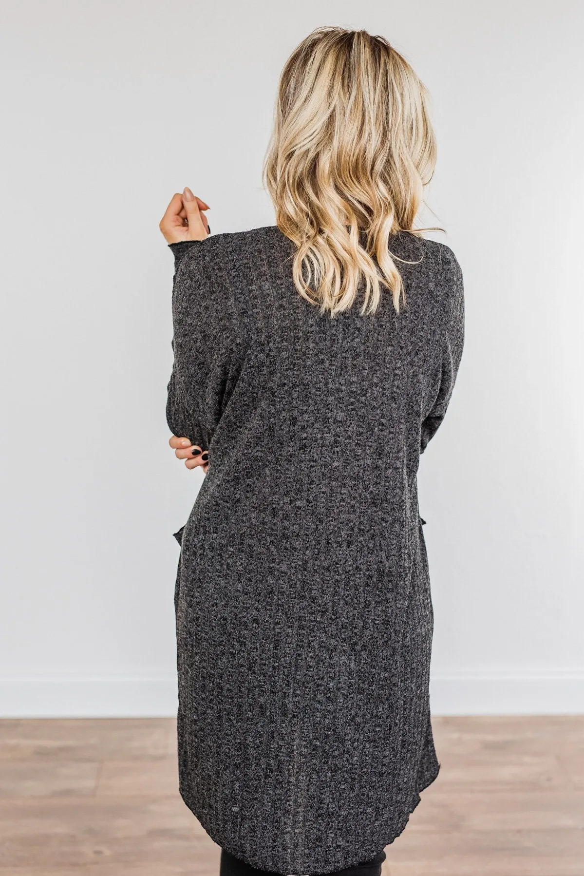 Life As We Know It Knit Cardigan- Black