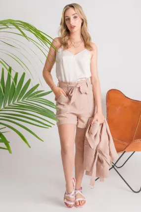 Linen Short - Blush