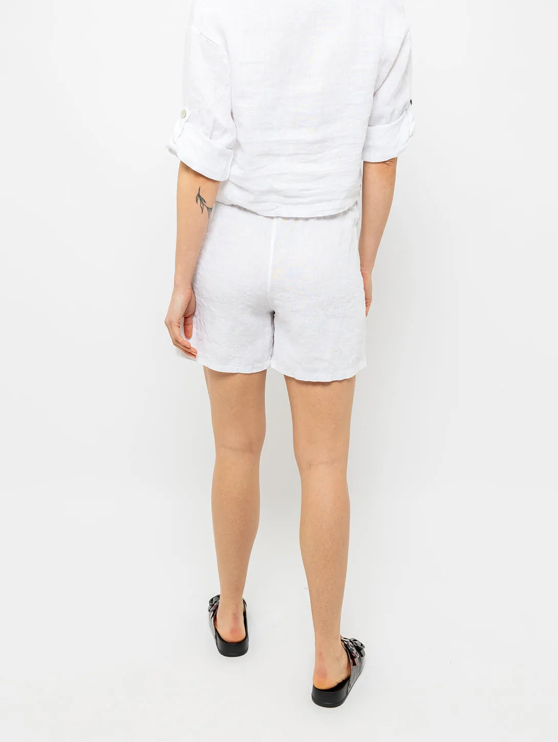 Linen Short - White