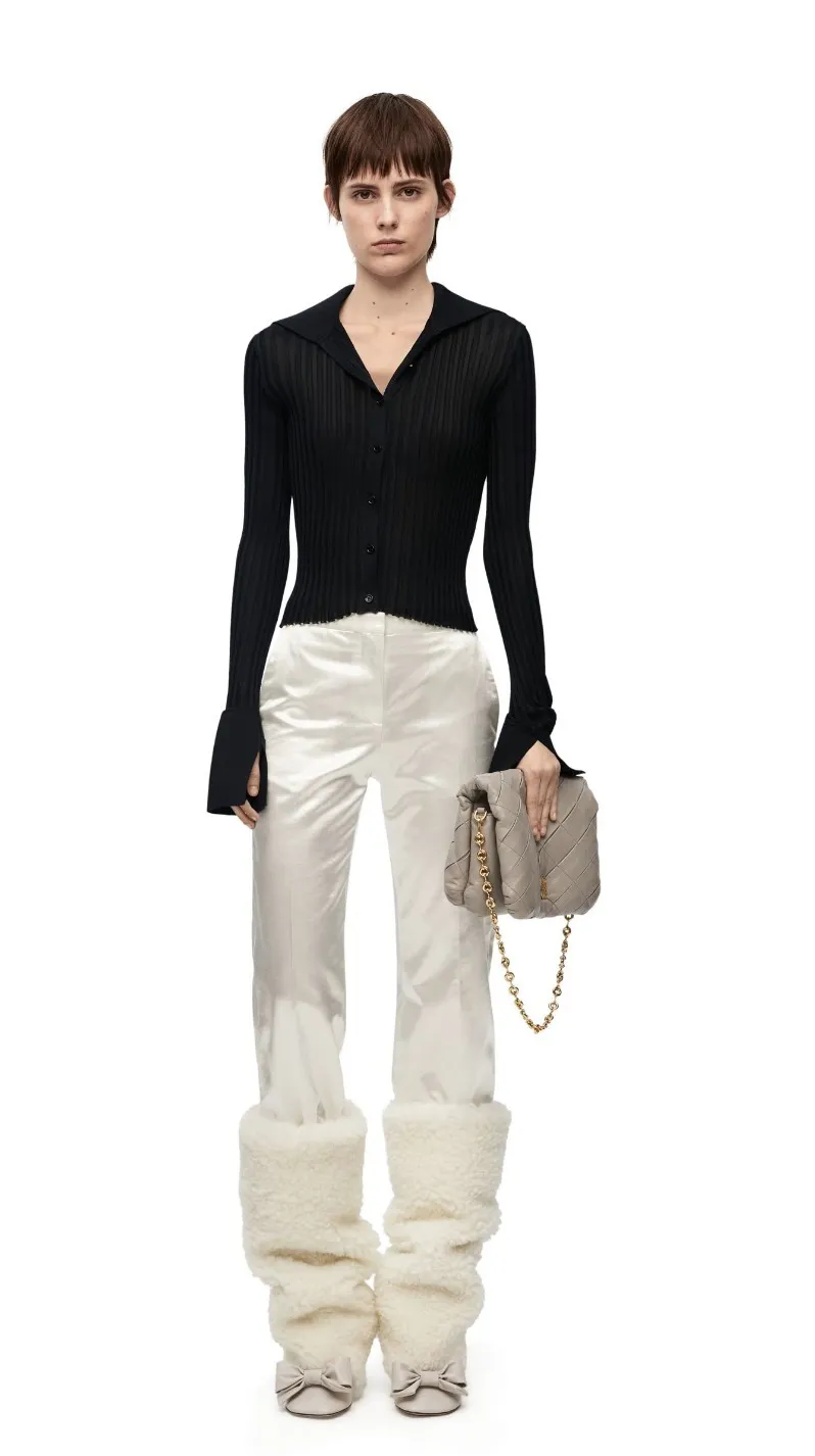 LOEWE  |Casual Style Long Sleeves Plain Party Style Office Style