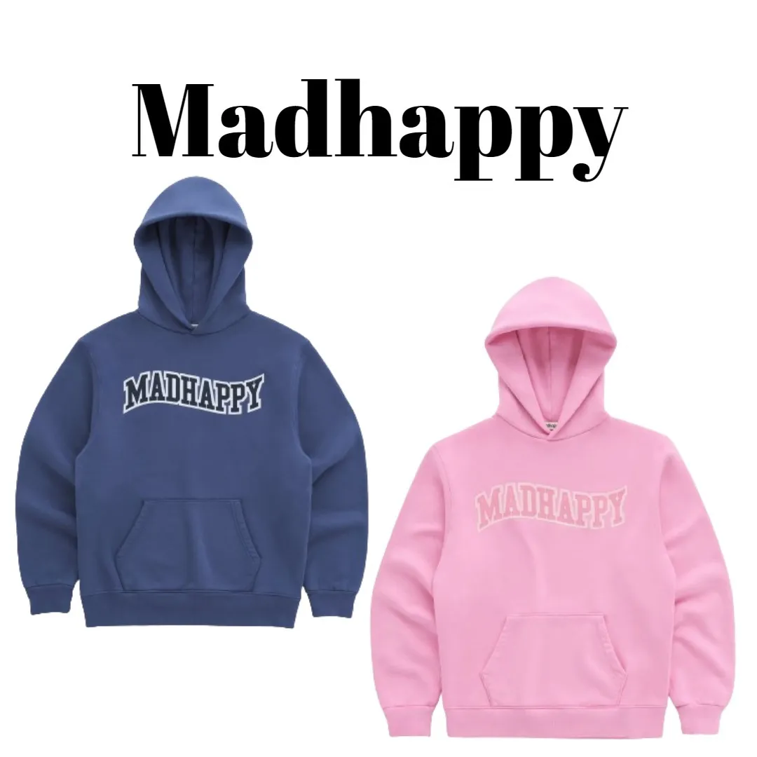 Madhappy  |Rib Street Style Long Sleeves Plain Cotton Oversized