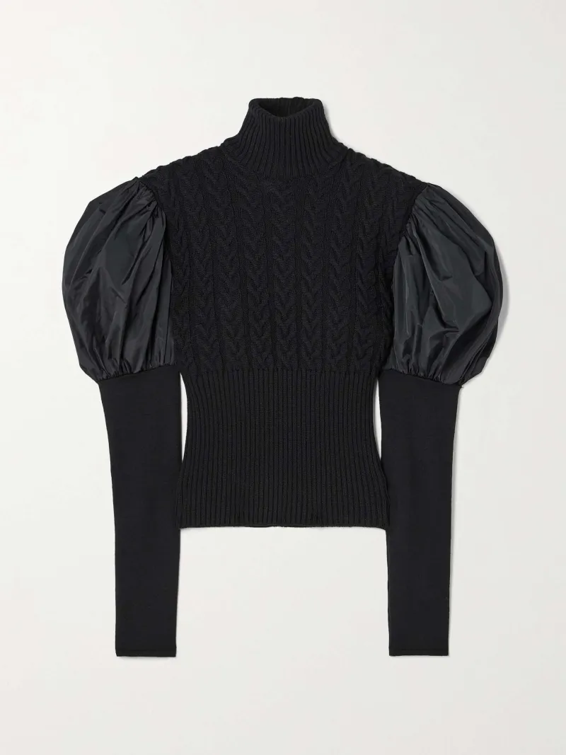 MaxMara  |Casual Style Wool Long Sleeves Plain Elegant Style