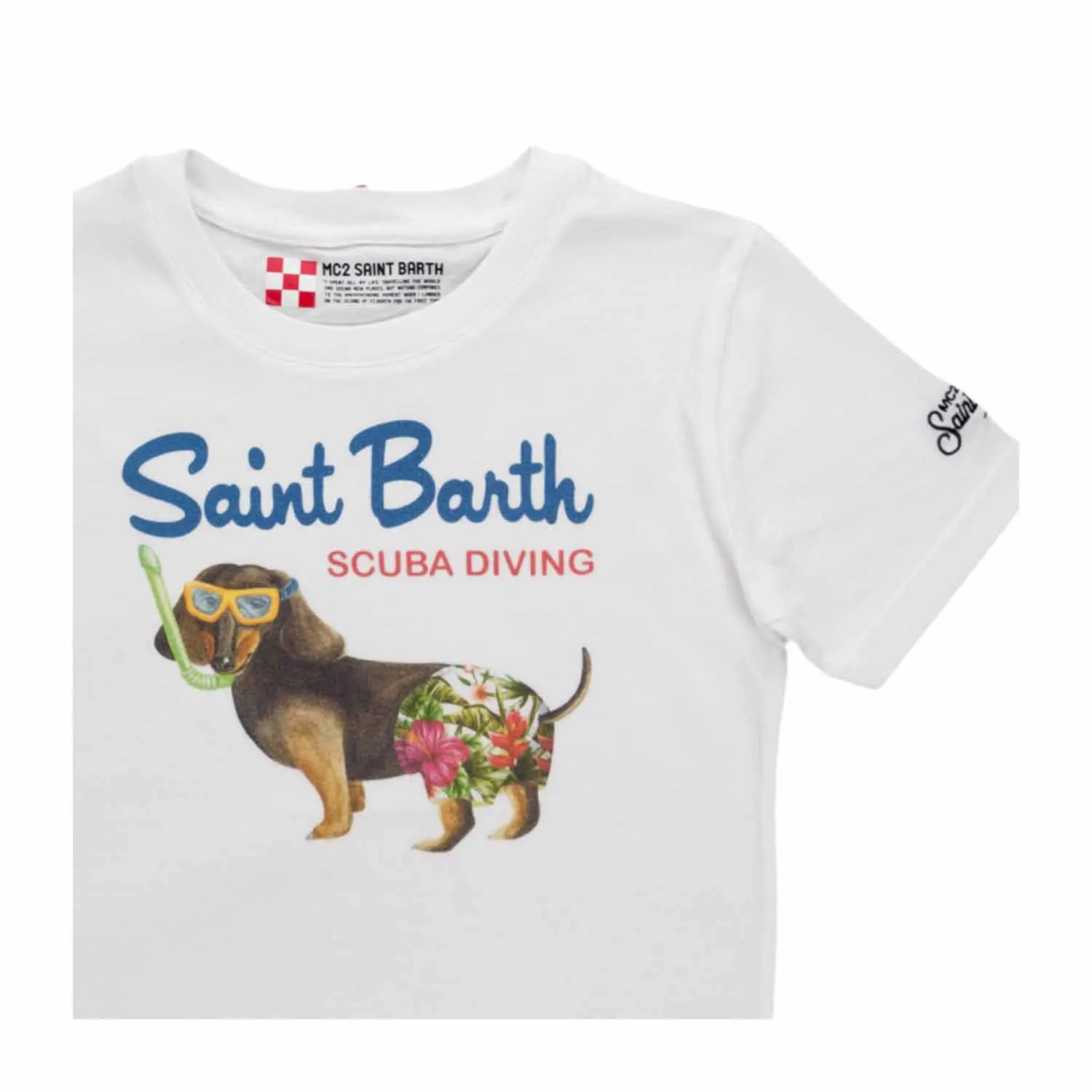 Mc2 Saint Barth Unisex Print Cotton T-Shirt