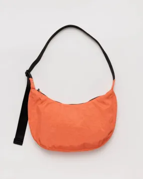 Medium Nylon Crescent Bag in Nasturtiam