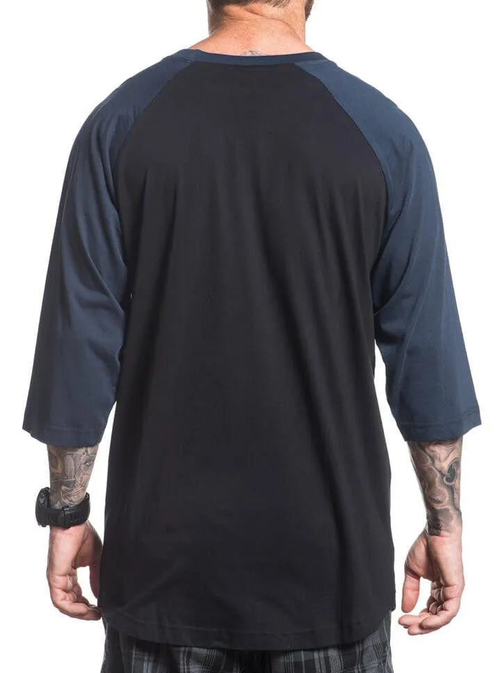 Men's Eternal Raglan Tee (Black/Navy)