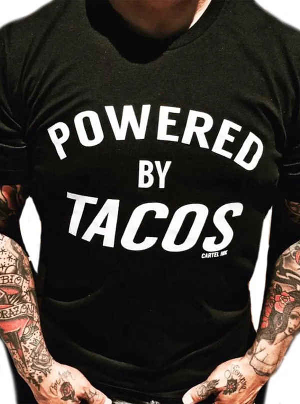 Men's Powered by Tacos Tee