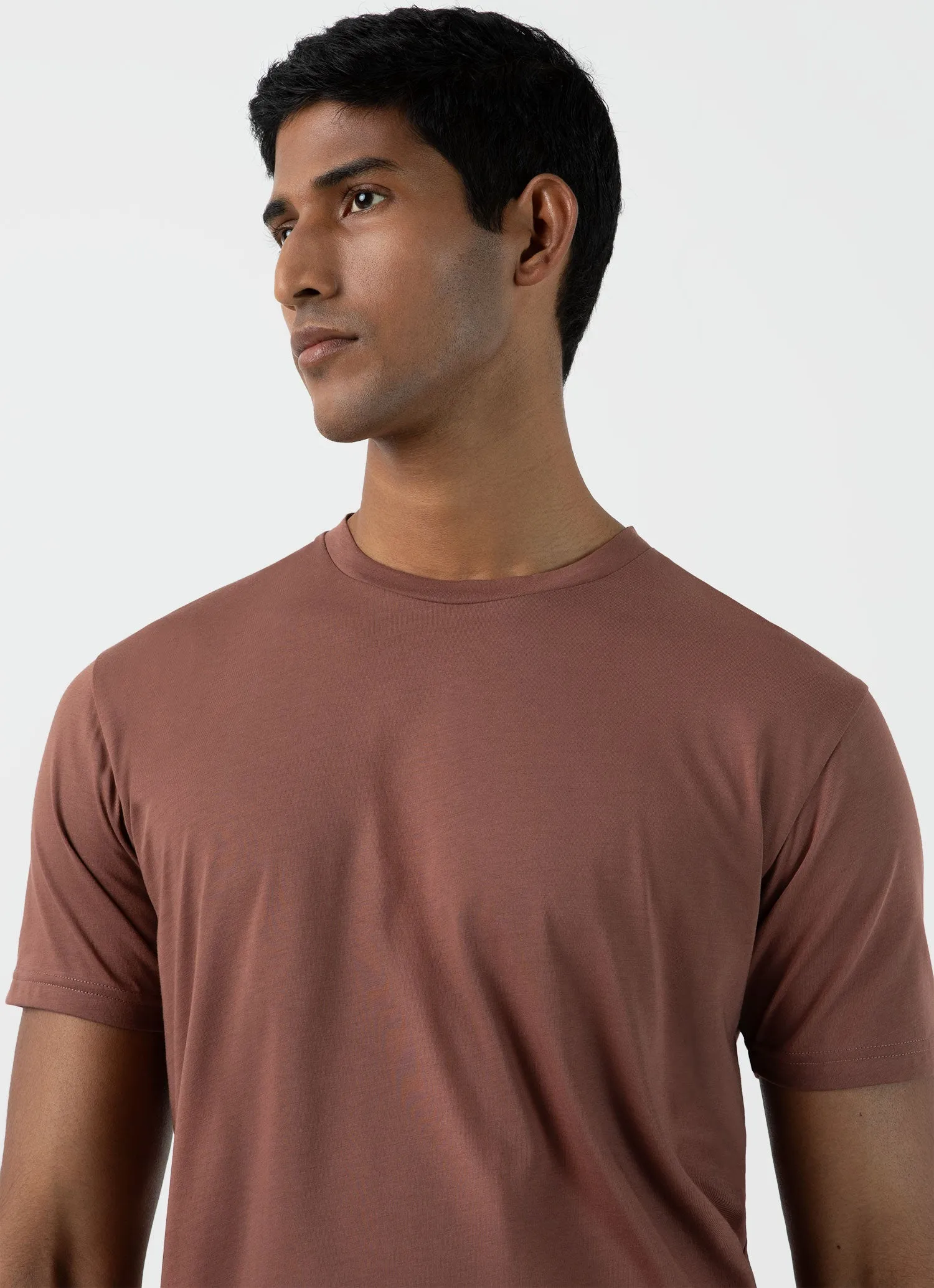 Men's Riviera Midweight Tshirt in Brown