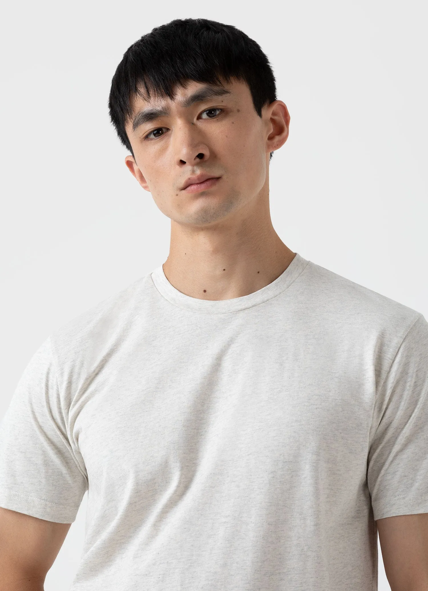 Men's Riviera T-shirt in Archive White Melange