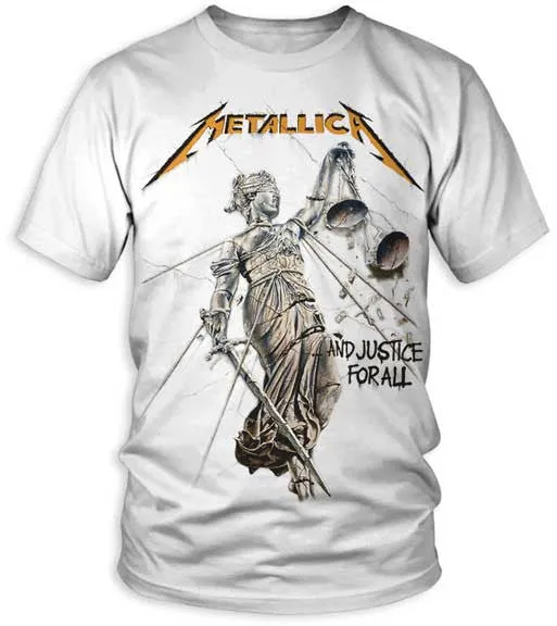 Metallica And Justice on White